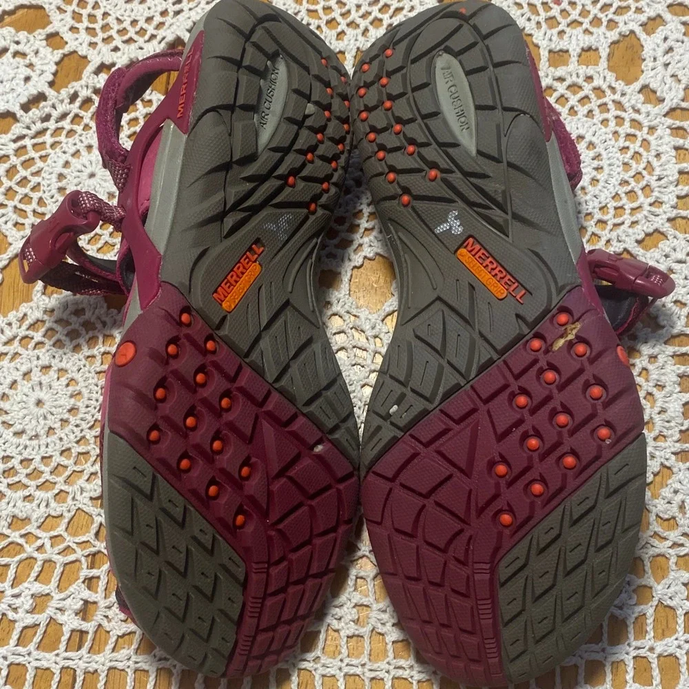 Merrell Azura Wrap Hiking Sandals Womens 7 Raspberry Pink Excellent
